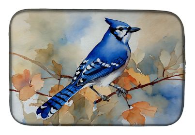 Blue Jay Dish Drying Mat Absorbent Dish Drying Mat Pad for Kitchen Counter Dish Drainer Mat for Countertop, 14 x 21", Multicolor