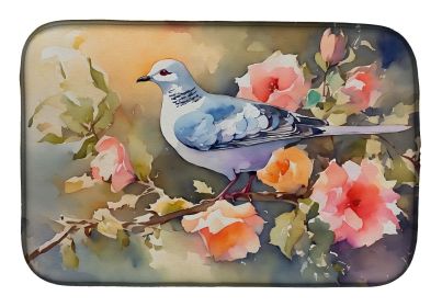 Dove Dish Drying Mat Absorbent Dish Drying Mat Pad for Kitchen Counter Dish Drainer Mat for Countertop, 14 x 21", Multicolor